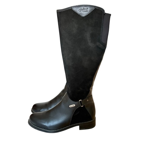Pajar Shoes - Pajar Carry Heritage Leather Suede Knee High Boots Black Horseback Riding Sz 9